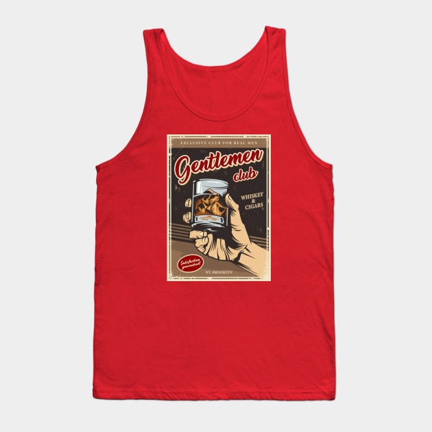 Vintage Ad - Gentlemen Club Tank Top by Kleiertees